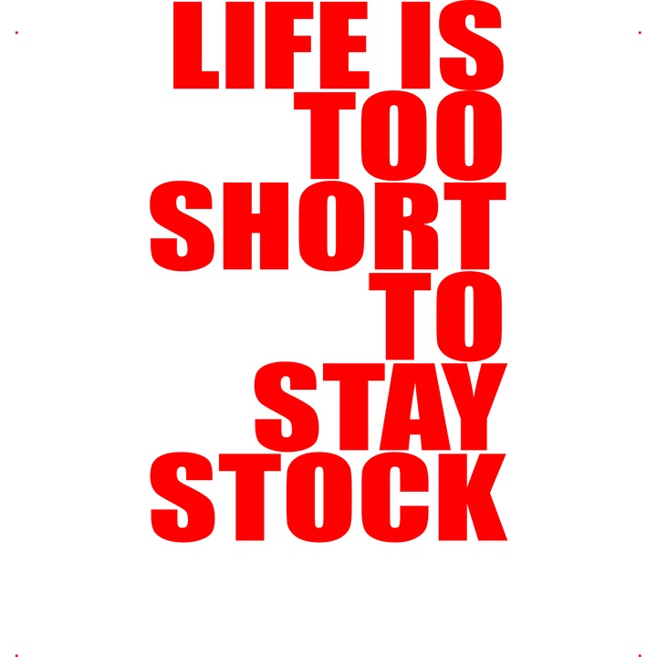 Sticker auto life to short, Cri Flo, Rezistent la apa, Culoare Rosu, Marime 21 cm