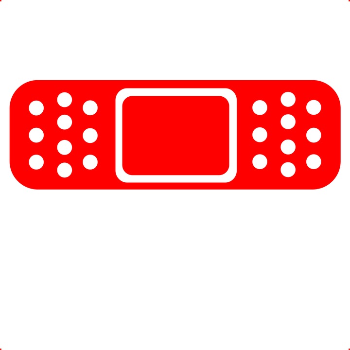 Sticker auto leucoplast, Cri Flo, Rezistent la apa, Culoare Rosu, Marime 21 cm