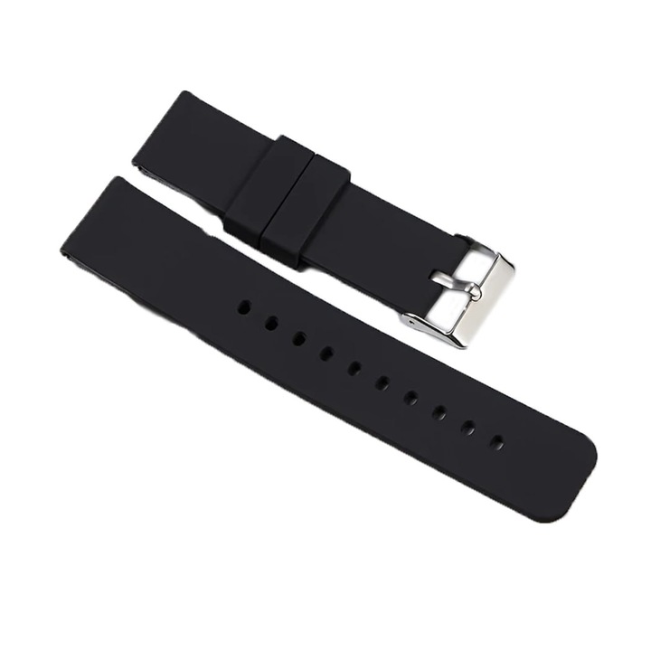 OEM Szilikon szíj, rombuszminta, Samsung Galaxy Watch 5/Watch 4/Watch 6 40mm 44mm/Samsung Galaxy Watch 5 Pro 45mm/Galaxy Active 2/Galaxy Watch 3/Galaxy Watch 6 Classic okosórához, 20mm, fekete