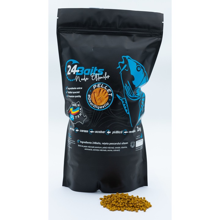 Микропелети Риболов 24Baits Premium Flavour Царевица 2 мм, плаващи 1 кг