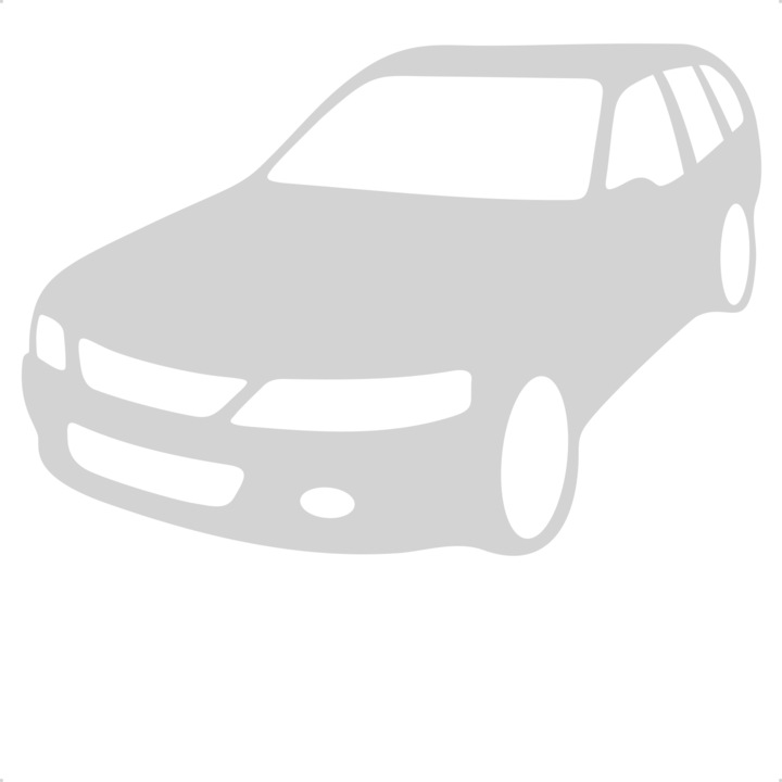 Sticker auto opel vectra b fata, Cri Flo, Rezistent la apa, Culoare Alb, Marime 21 cm