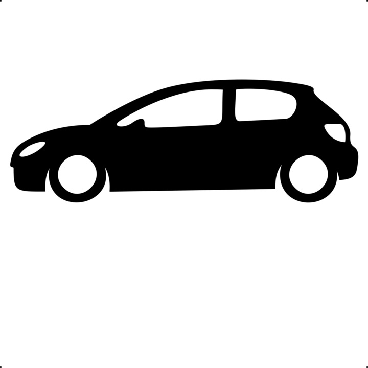 Sticker auto peugeout 206 lateral, Cri Flo, Rezistent la apa, Culoare Negru, Marime 21 cm