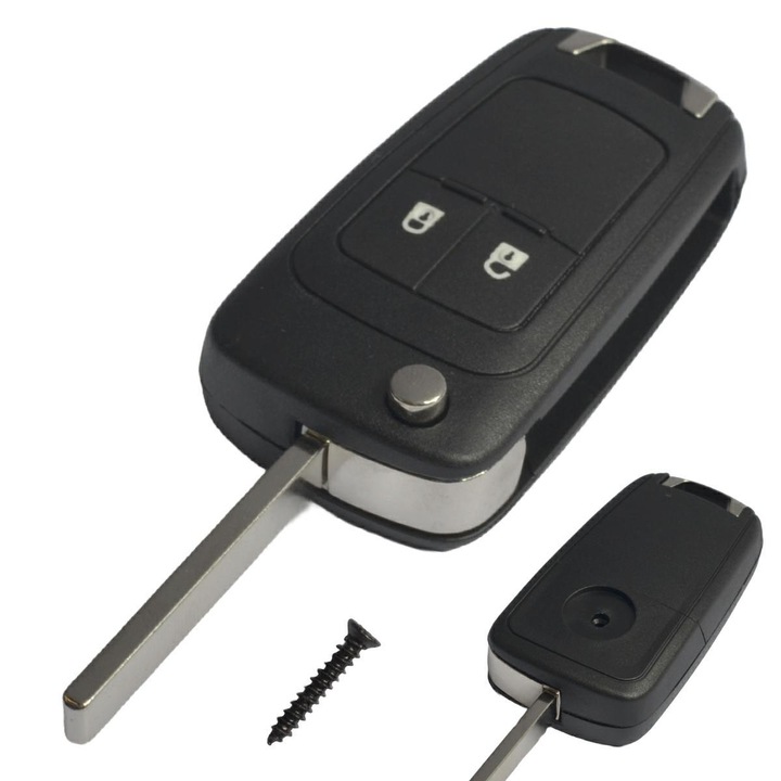 Carcasa cheie OP05, Motokey, pentru Opel Insignia, 2 butoane, ABS, instalare rapida