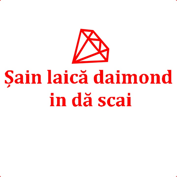 Sticker auto sain, Cri Flo, Rezistent la apa, Culoare Rosu, Marime 21 cm