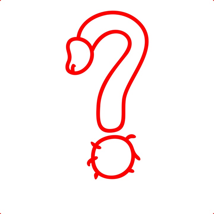 Sticker auto semn intrebare, Cri Flo, Rezistent la apa, Culoare Rosu, Marime 21 cm