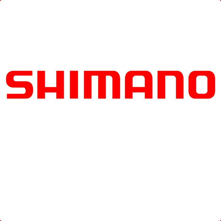 Sticker auto shimano, Cri Flo, Rezistent la apa, Culoare Rosu, Marime 21 cm