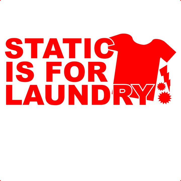 Sticker auto static is for laundry, Cri Flo, Rezistent la apa, Culoare Rosu, Marime 21 cm