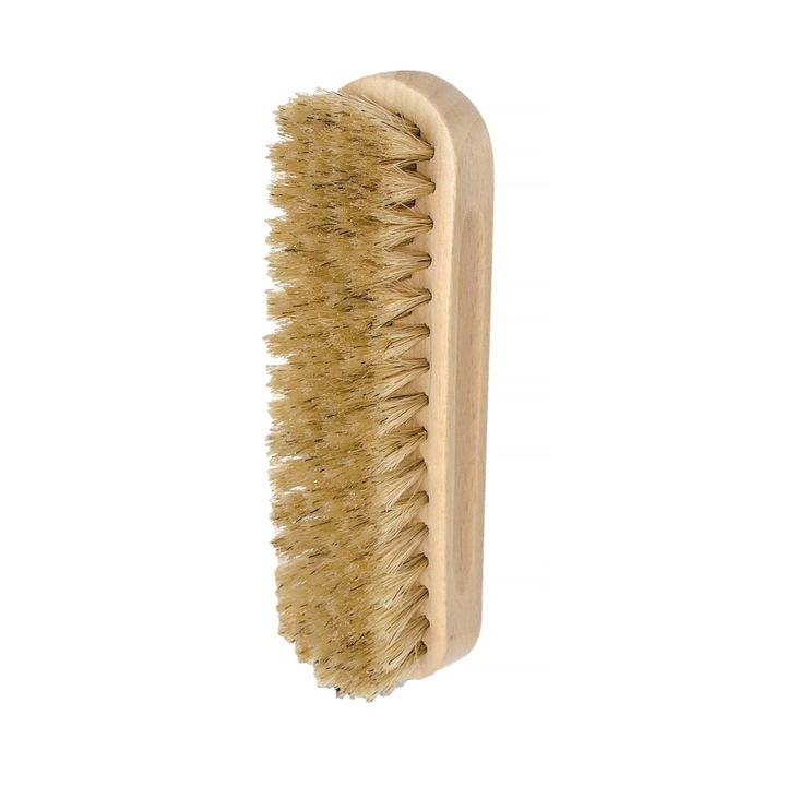 Perie pentru pantofi Bama, 15.5x4.5cm, din par natural, ergonomica