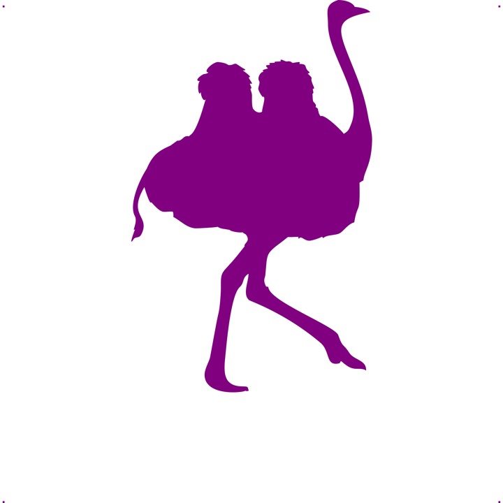 Sticker auto strutocamila v2, Cri Flo, Rezistent la apa, Culoare Mov, Marime 21 cm