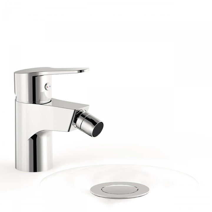 Смесител за биде Tres Base с автоматичен изливник, хром