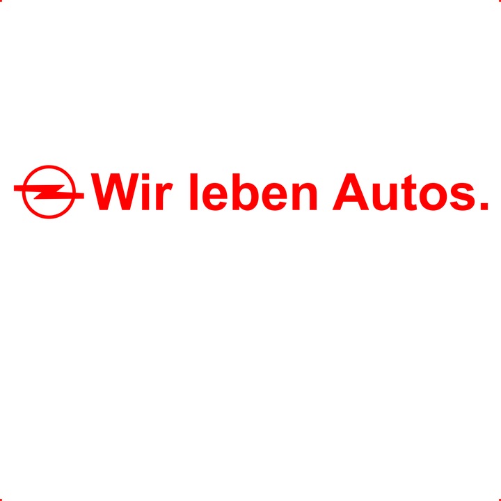 Sticker auto wir leben autos, Cri Flo, Rezistent la apa, Culoare Rosu, Marime 21 cm