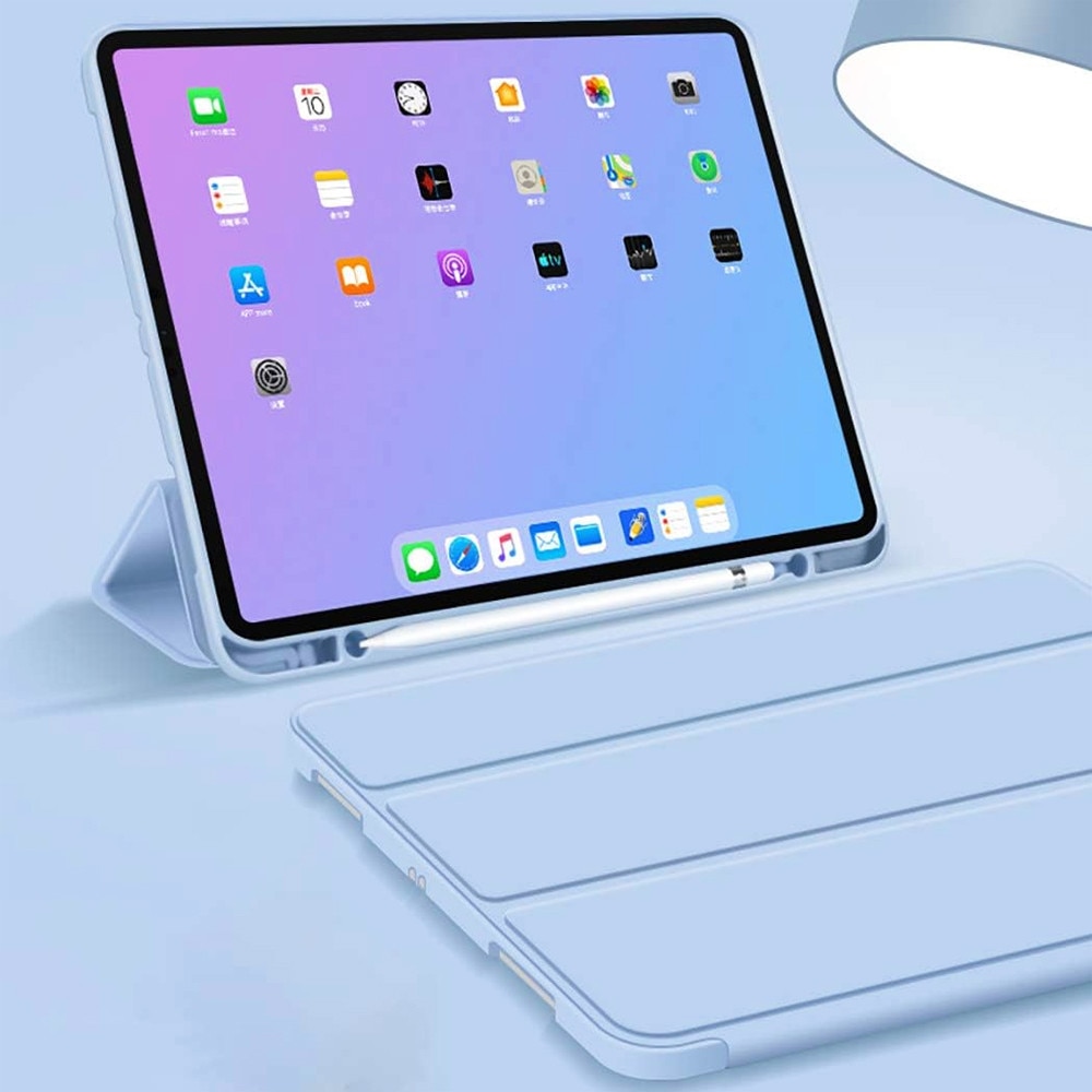 Husa Tableta FlexPro pentru Samsung Galaxy Tab S9 FE Plus, Protectie Completa, Functie Stand, Suport Creion, Albastru deschis