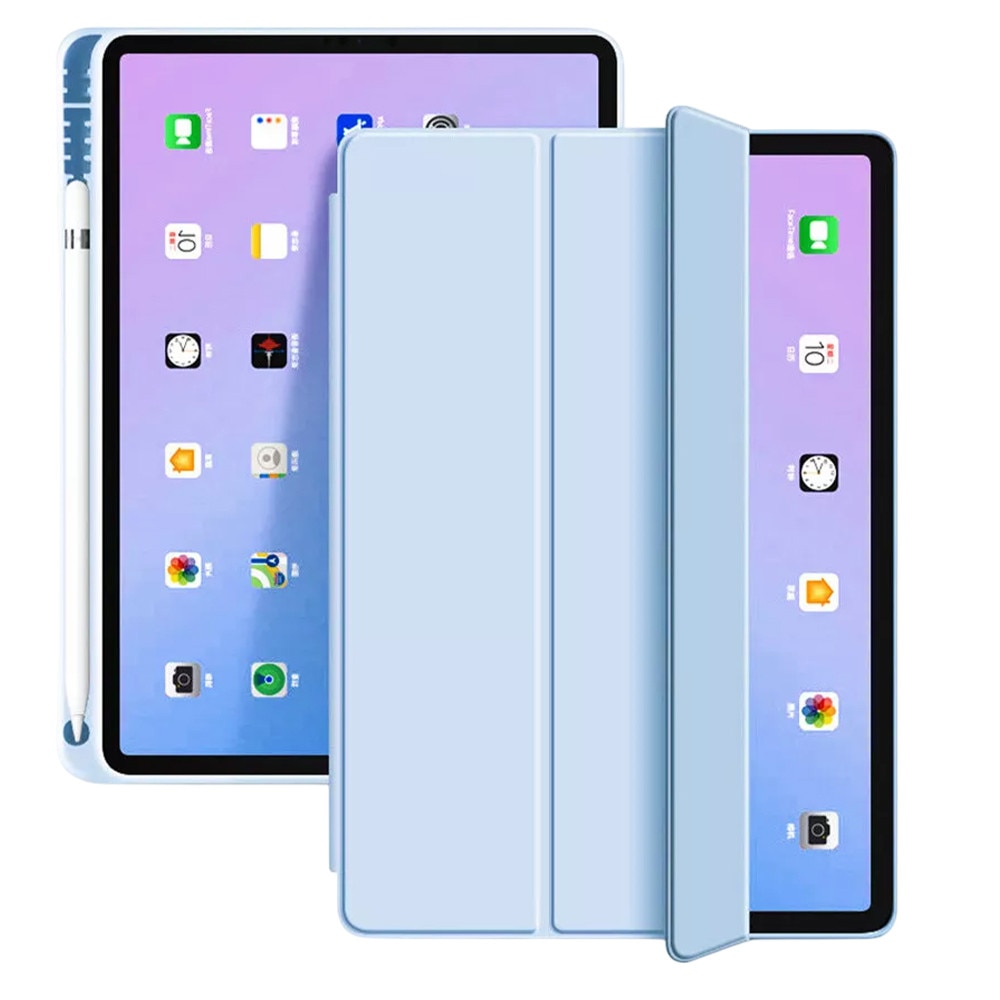 Husa Tableta FlexPro pentru Samsung Galaxy Tab S9 FE Plus, Protectie Completa, Functie Stand, Suport Creion, Albastru deschis