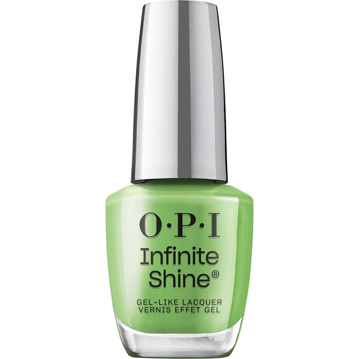 Lac de unghii cu efect de gel OPI Infinite Shine, Make 'Em Jelly Collection, Jelly Green with Envy, 15 ml