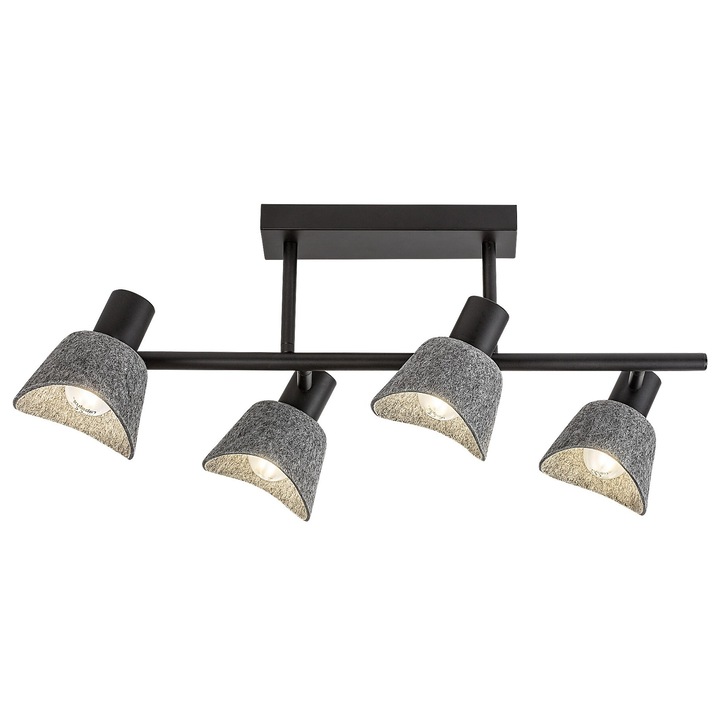 Lampa de tavan Rabalux Farrelia gri E14 4x10W inaltime 24cm IP20