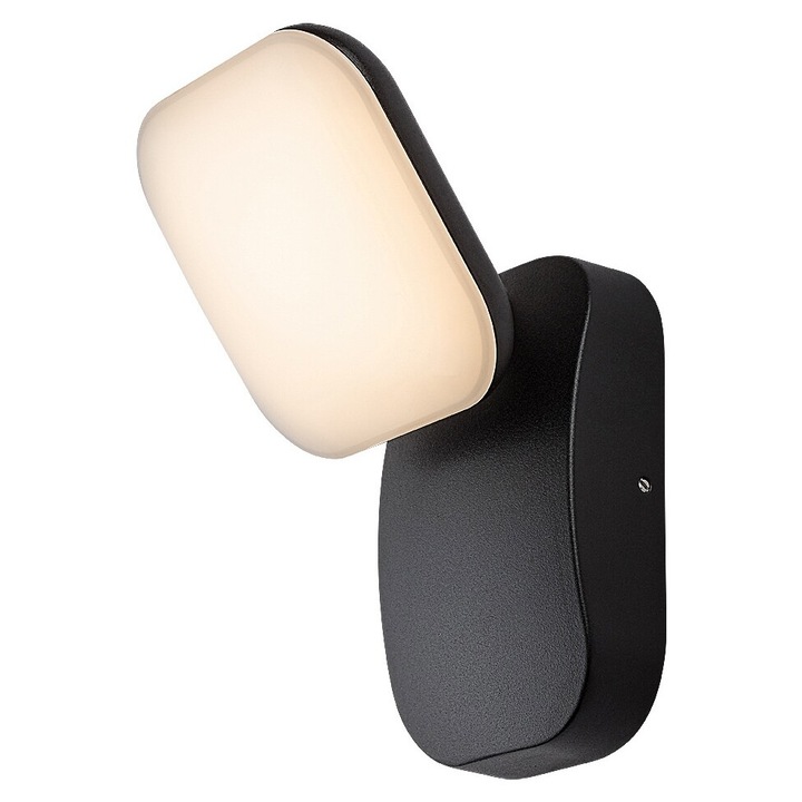 Rabalux Odiel kültéri fali lámpa fekete LED 12W 800Lm 3000K 12cm magasság IP44
