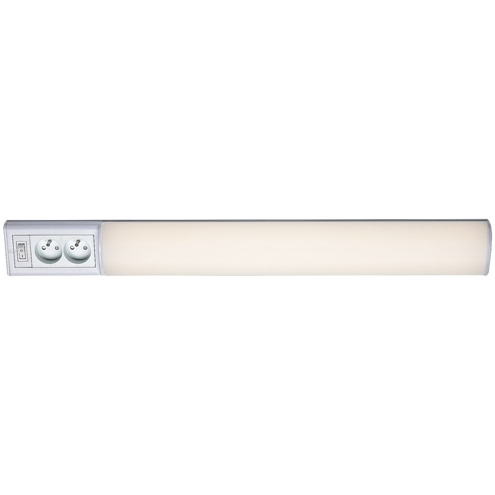 Lampa de dulap Rabalux Bath 2E argintiu LED 15W 1300Lm 4000K lungime 70cm IP20