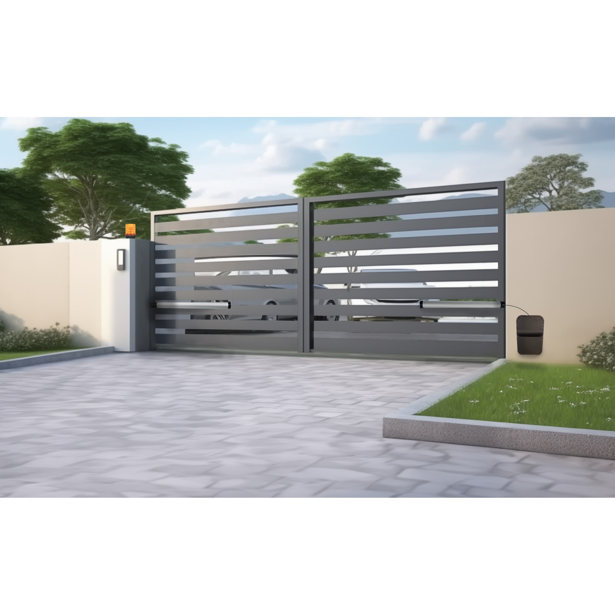 Set automatizare poarta cu 2 actuatoare MIK400, Arm GATES, 4m