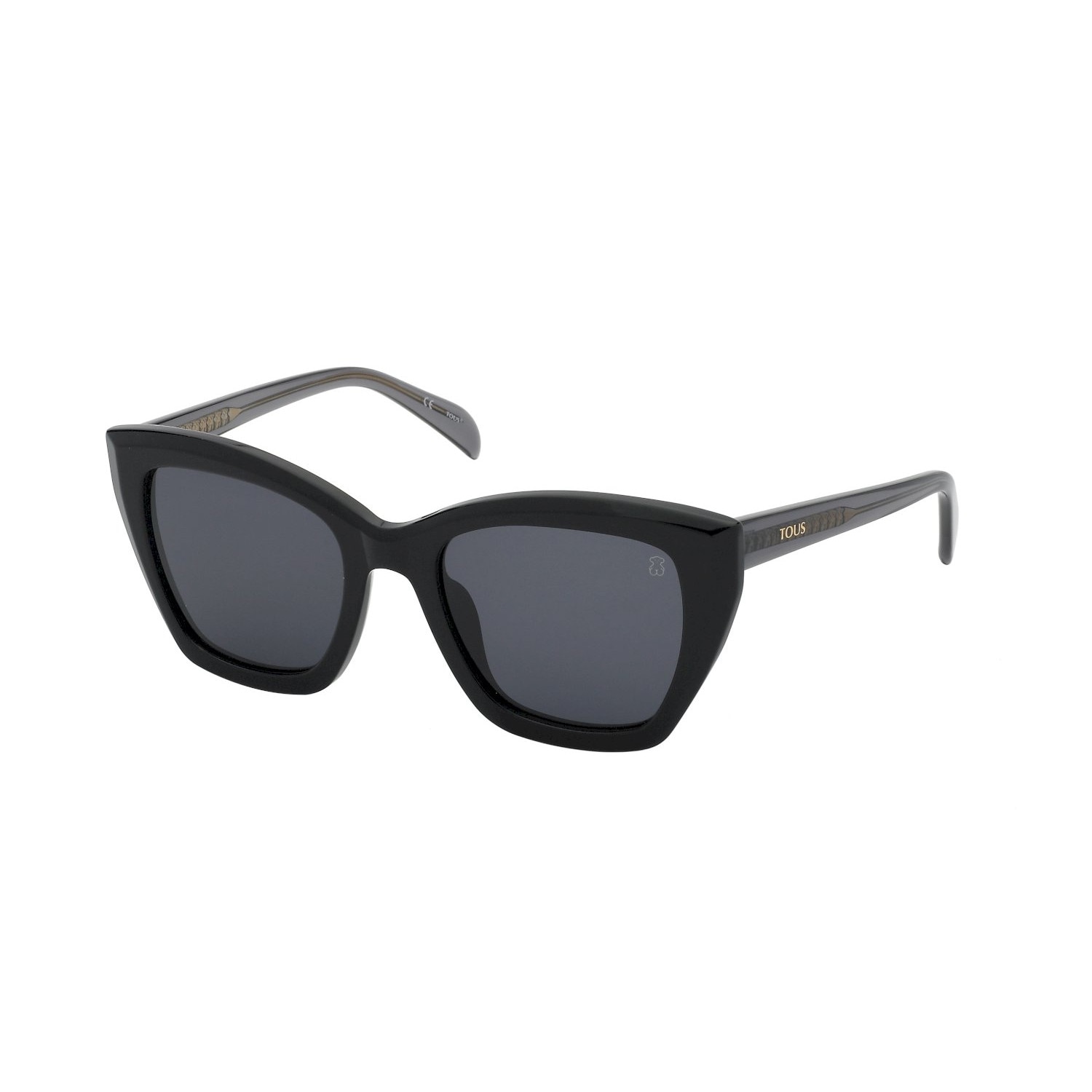 TOUS, Ochelari de soare cat-eye, Negru, 52-20-135