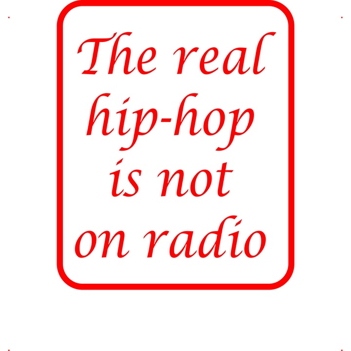 Sticker auto the real hip hop v2, Cri Flo, Rezistent la apa, Culoare Rosu, Marime 21 cm
