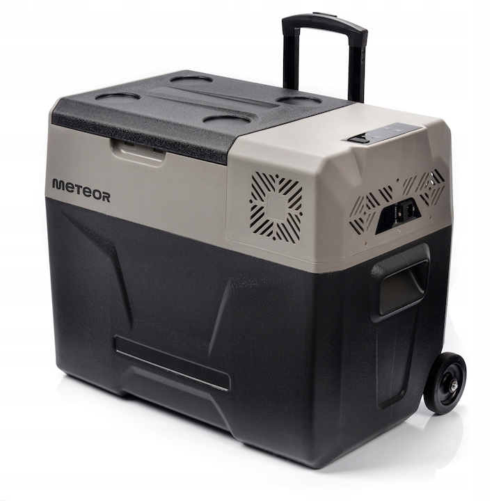 Frigider Portabil Cu Compresor, Meteor, Cx40, Alimentare Cu Curent Continu (12/24V) Sau Alternativ (100-240V), Capacitate De Racire De La +20°C La -20°C, Priza Usb Incorporata Pentru Incarcarea Dispozitivelor, 38 x 63 x 48 cm