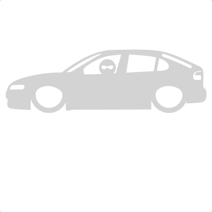 Sticker auto seat leon stig, Cri Flo, Rezistent la apa, Culoare Alb, Marime 21 cm