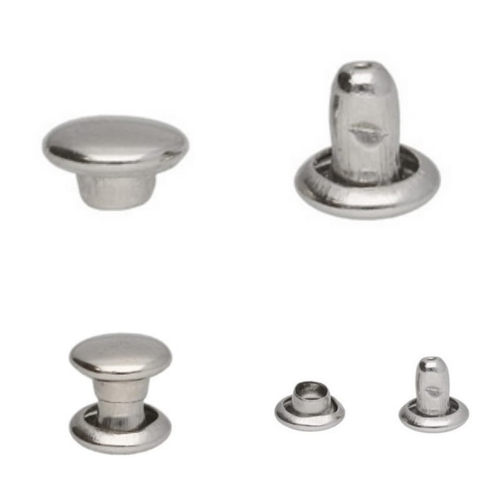 Nituri 5x5mm Kacperek Lux Nikiel set 1000 bucati