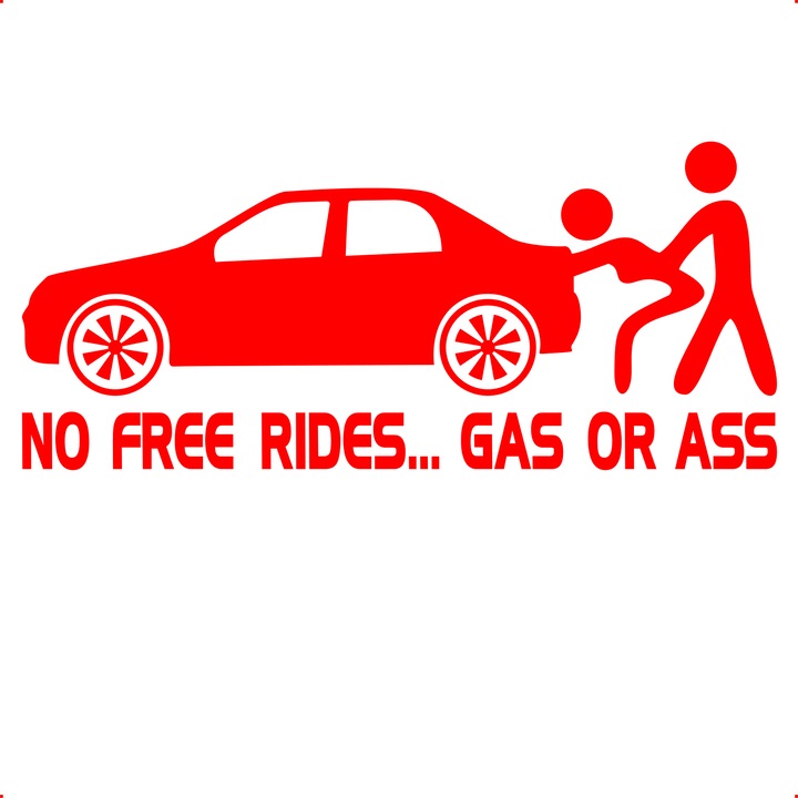 Sticker auto nfr dacia logan, Cri Flo, Rezistent la apa, Culoare Rosu, Marime 21 cm