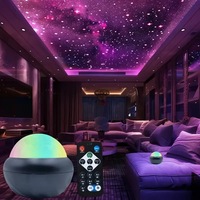 Proiector de Stele Techone® Starry Miracle, RGB, Multiple Efecte, 3 Moduri Luminare, Telecomanda, Negru