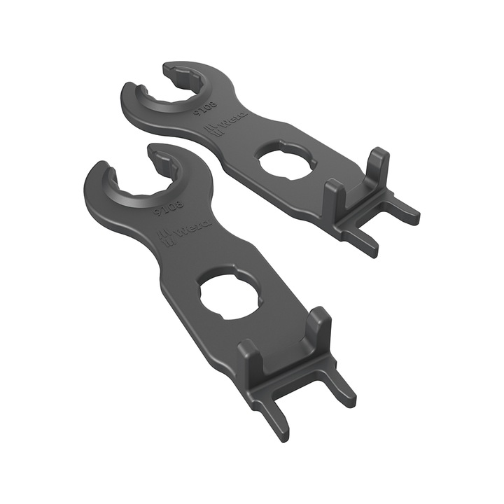 Set Wera 9108/2 pentru conectori solari MC4, 2 piese, plastic ranforsat, 115 mm, montare si demontare rapid