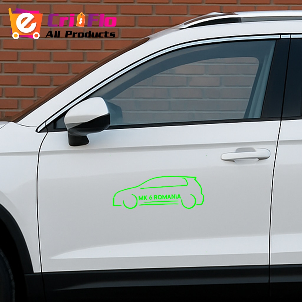 Sticker auto mk6 romania sticker auto 2, Cri Flo, Rezistent la apa ...