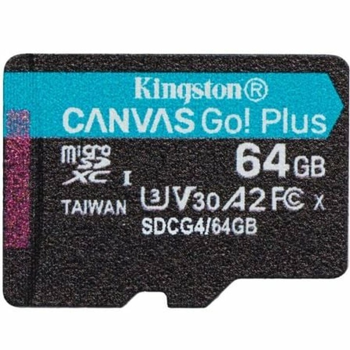 Карта памет Micro SDXC Kingston CANVAS Select Plus 64 GB, UHS-I, 200 MB/s
