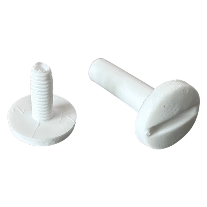 Műanyag szegecsek, Kacperek, 30mm, Kacperek, 100 db-os készlet, fehér