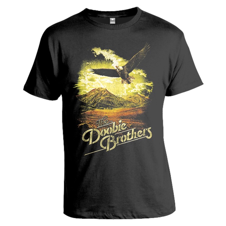 Tricou barbati, Doobie Brothers, negru, marime M