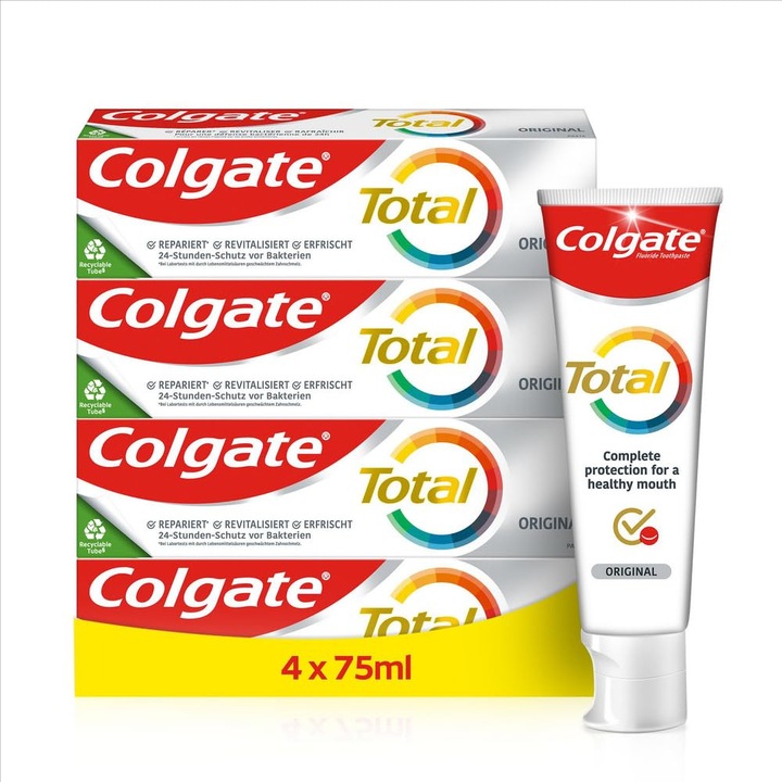 Colgate Total Original fogkrém, 300ml, antikolt, védi a fogzománcot