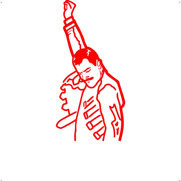 Sticker auto queen mana sus, Cri Flo, Rezistent la apa, Culoare Rosu, Marime 21 cm