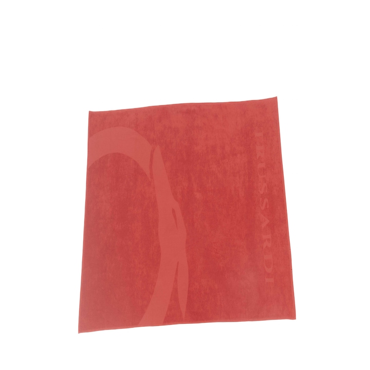 Плажна кърпа с лого Trussardi, Памук, Червен