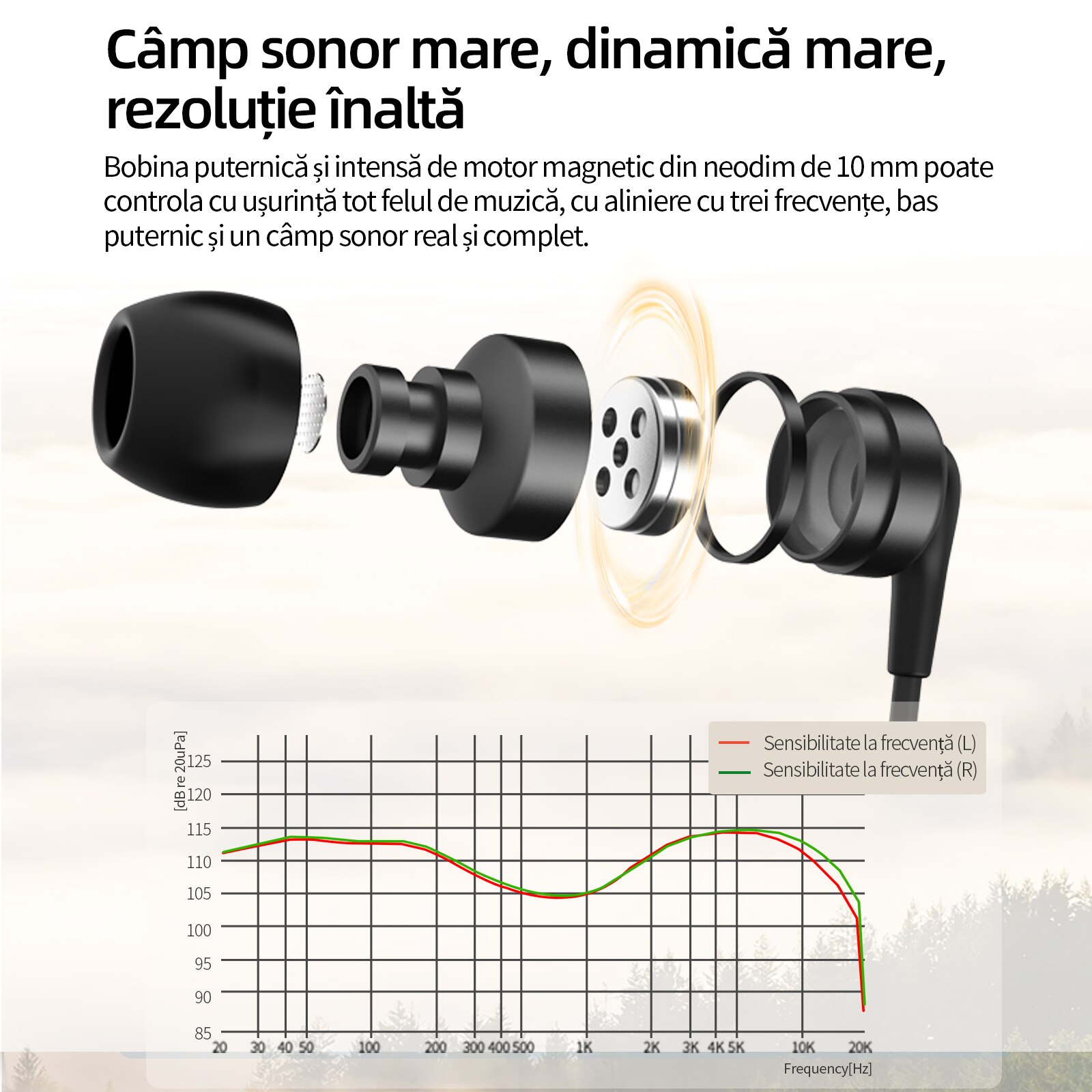 Casti SoundMAGIC E80D Type-C cu microfon, cip decodor de inalta rezolutie, raspuns puternic la bass, compatibil cu telefoane/tablete/laptopuri Android, negru