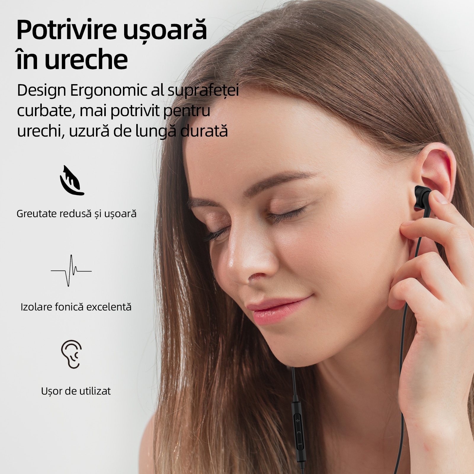 Casti SoundMAGIC E80D Type-C cu microfon, cip decodor de inalta rezolutie, raspuns puternic la bass, compatibil cu telefoane/tablete/laptopuri Android, negru
