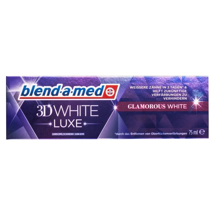 Blend-a-med 3Dwhite Luxe Glamorous White fogkrém fluoriddal, 75 ml