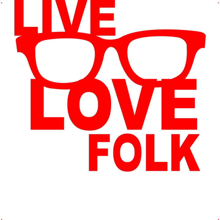 Sticker auto live folk, Cri Flo, Rezistent la apa, Culoare Rosu, Marime 21 cm