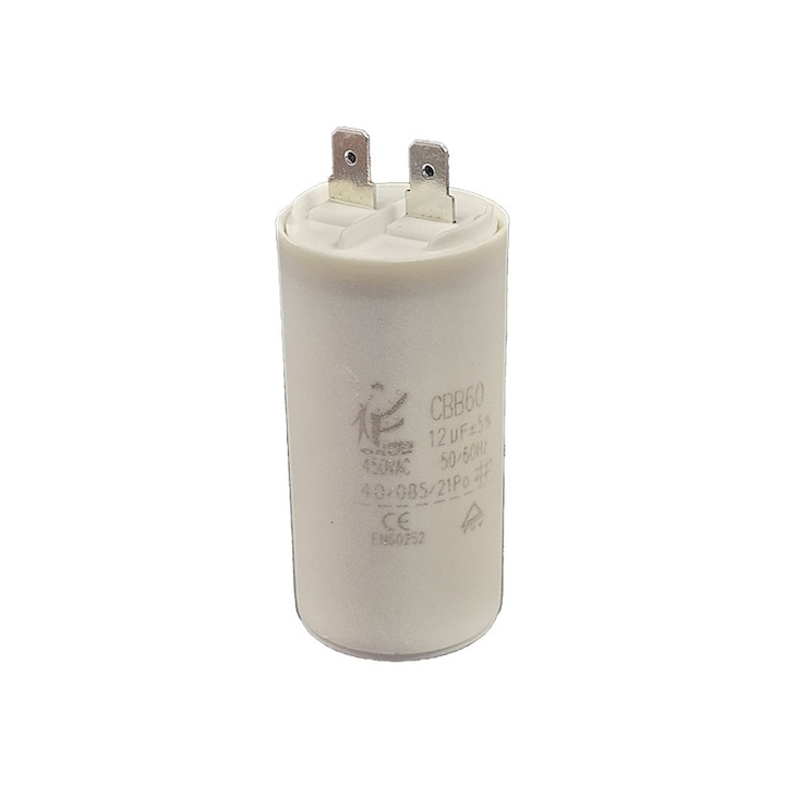 Condensator pornire motor, pentru pompe, CBB60, 450 V, 12 μF