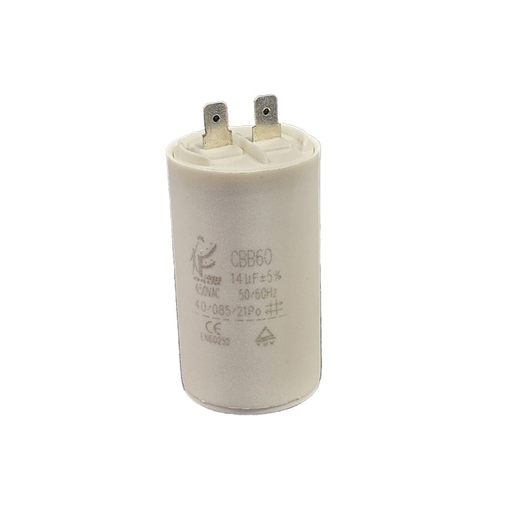 Condensator pornire motor, pentru pompe, CBB60, 450 V, 14 μF