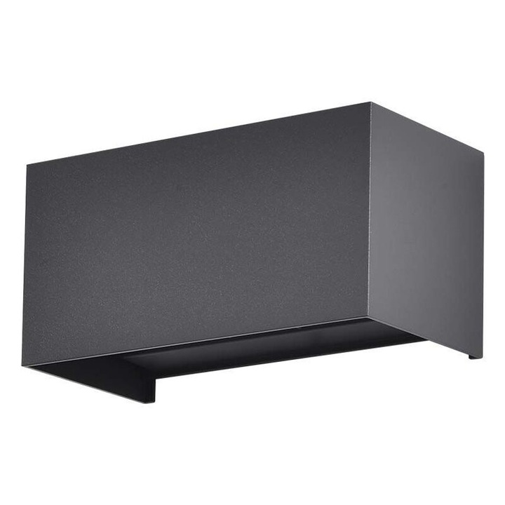 Aplica led perete, Aluminiu, 24 W, Lumina calda 3000K, 2720 lm, IP65, 200 x 100 x 100 mm