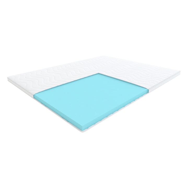 Topper saltea termoelastic Hilding Tenor 180x200x7 cm spuma FloFom antialergic moale
