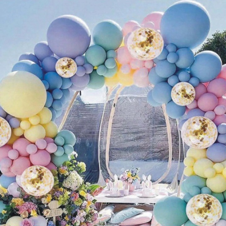 Arcada baloane, 115 bucati, culori pastel