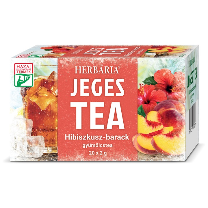 Jeges tea Hibiszkusz-barack gyümölcstea