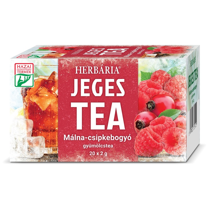 Jeges tea Málna-csipkebogyó gyümölcstea
