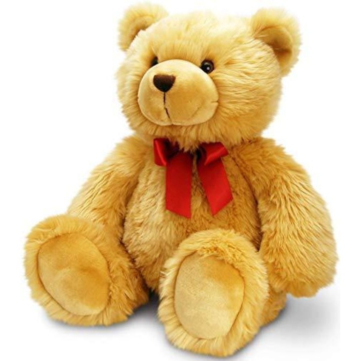 Papusa de plus, Keel Toys, 120 cm, maro/rosu