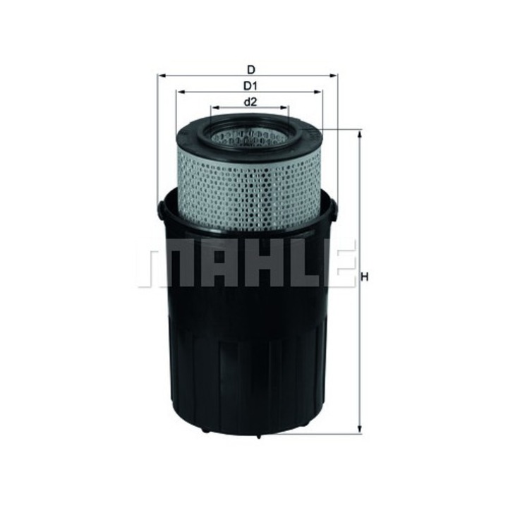 Knecht LX 388 légszűrő 185,7x329mm